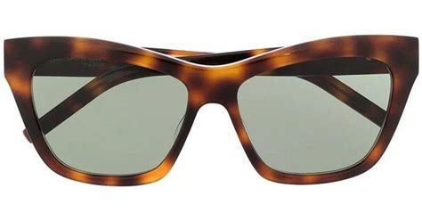 havanna braun sonnebrille von ysl|Saint Laurent Eye Frame Havana Sunglasses .